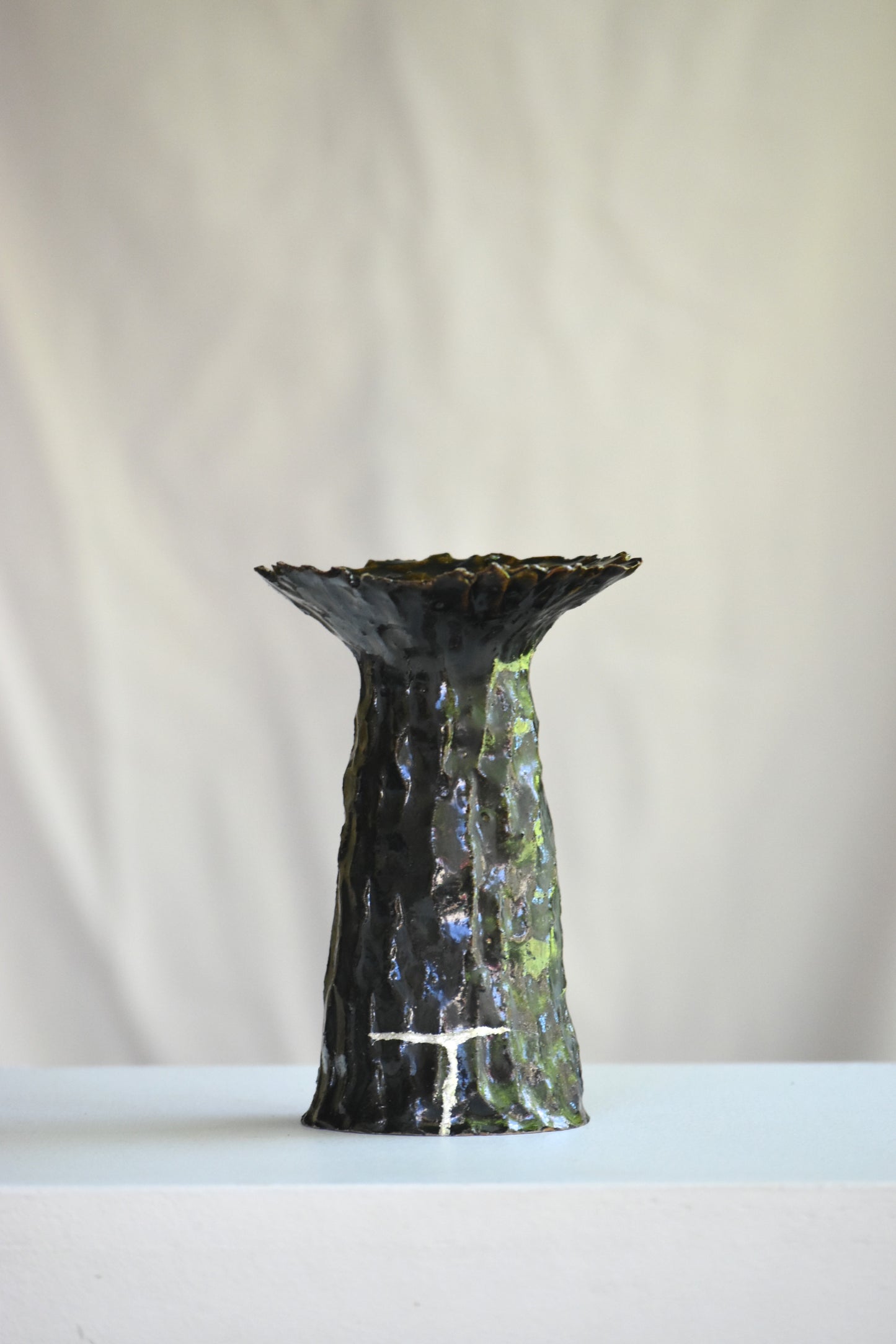 Wide Neck with Silver Kintsugi
