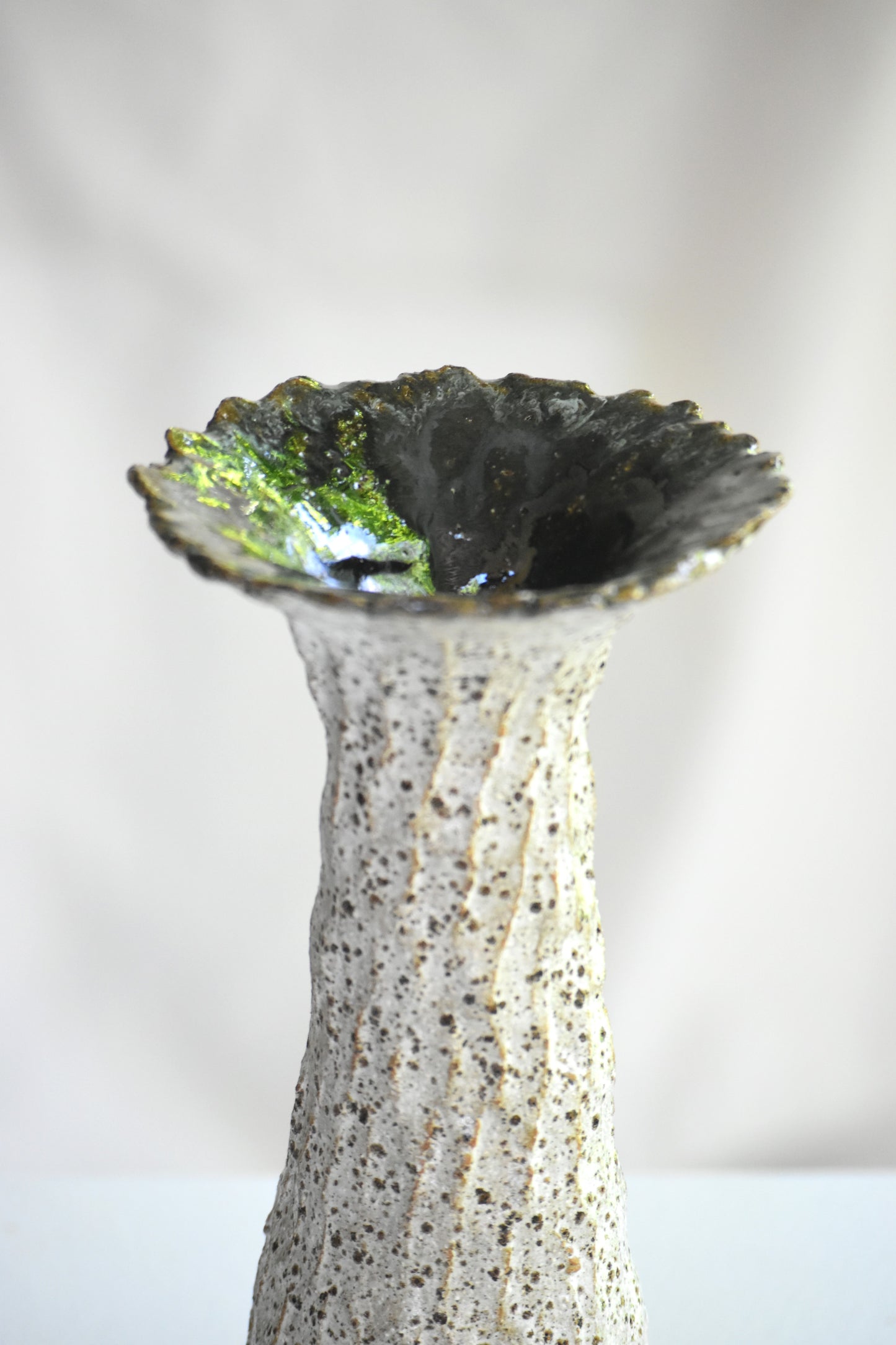 Wide Neck Vase - Speckled Tall