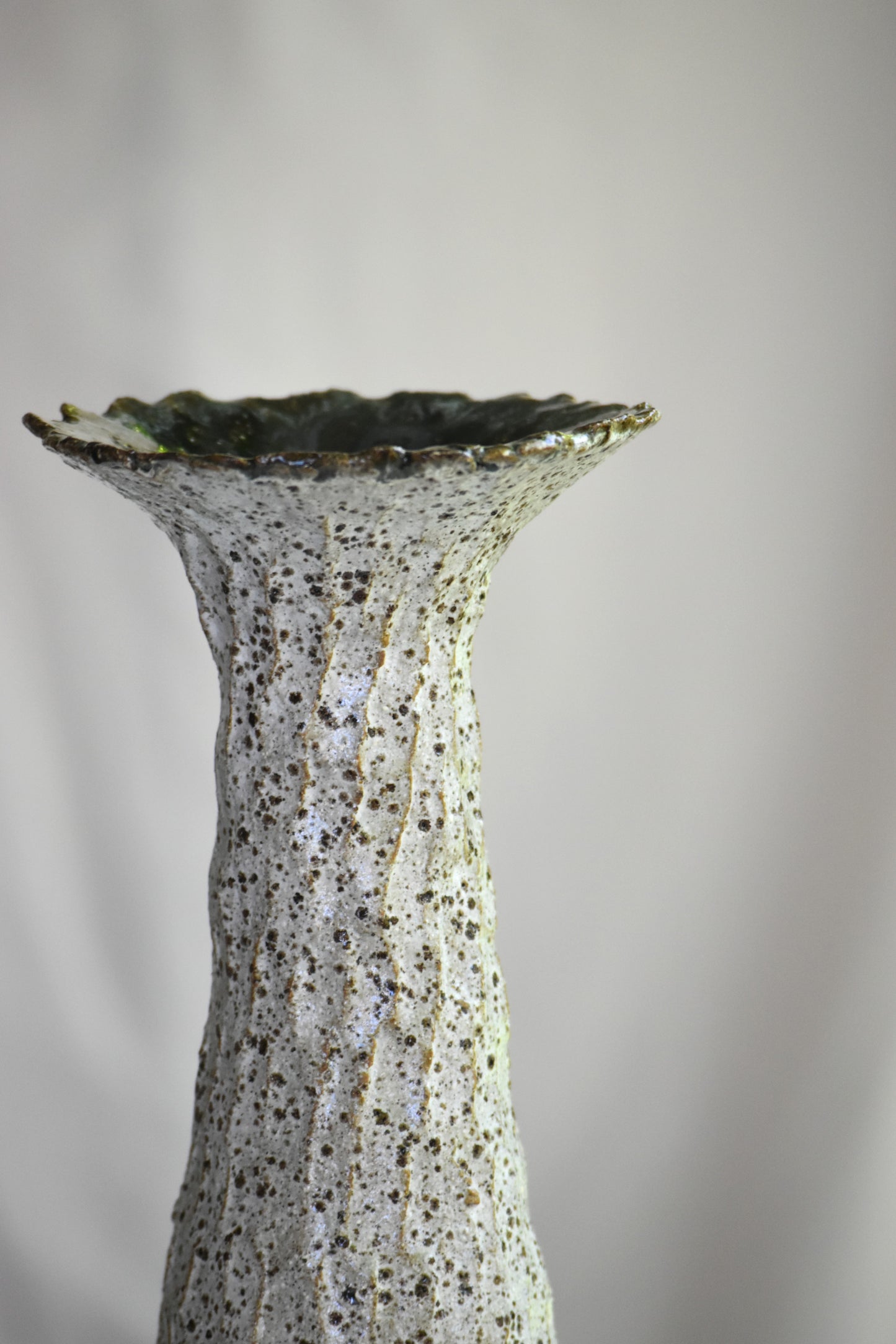 Wide Neck Vase - Speckled Tall