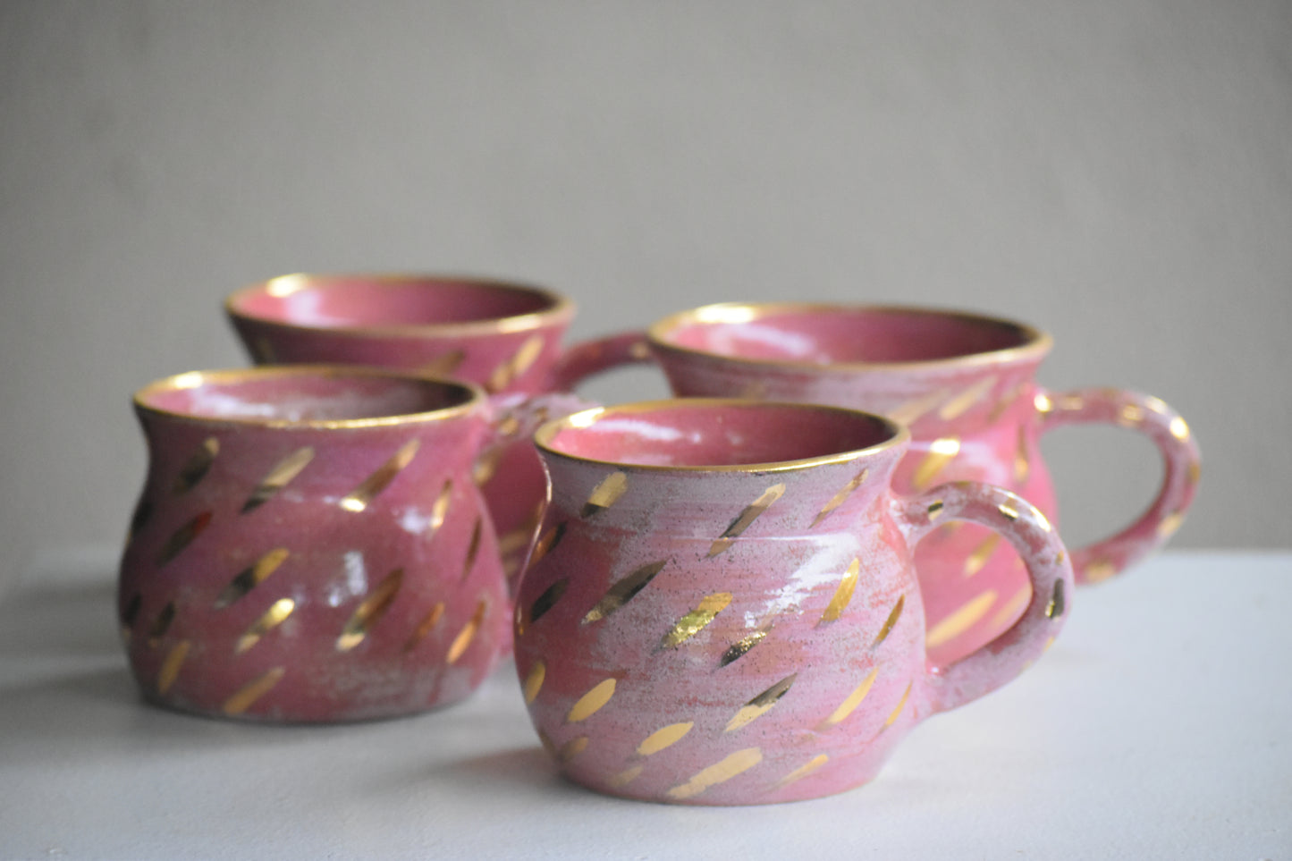 Pink Gold Cuddle Mugs